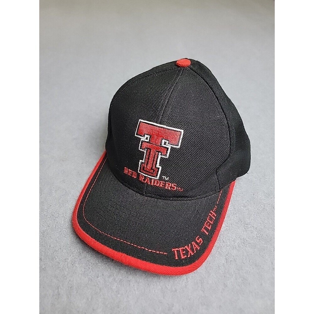 Texas Tech Red Raiders Hat Cap Logo‎ Athletic Strapback Wool Blend Embroidered